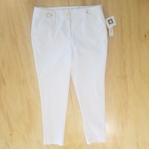 NWT Anne Klein White Pants
